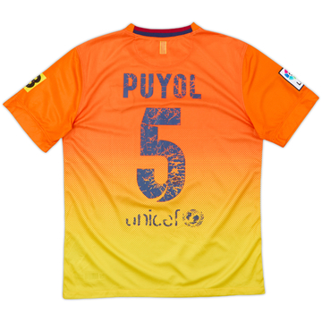 2012-13 Barcelona Away Shirt Puyol #5 - 4/10 - (S)