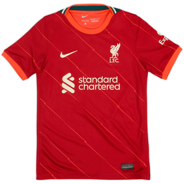2021-22 Liverpool Home Shirt - 7/10 - (M.Boys)