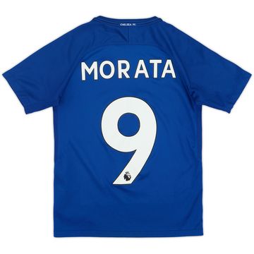 2017-18 Chelsea Home Shirt Morata #9 - 7/10 - (M.Boys)