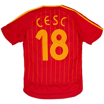 2006-08 Spain Home Shirt Cesc #18 - 8/10 - (S)