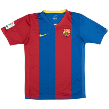2006-07 Barcelona Home Shirt - 9/10 - (L.Boys)