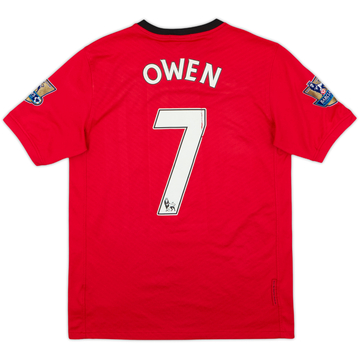 2009-10 Manchester United Home Shirt Owen #7 - 4/10 - (XL.Boys)