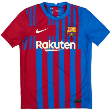 2021-22 Barcelona Home Shirt - 7/10 - (M.Boys)