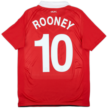 2010-11 Manchester United Home Shirt Rooney #10 - 9/10 - (XL.Boys)