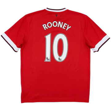 2014-15 Manchester United Home Shirt Rooney #10 - 8/10 - (L)