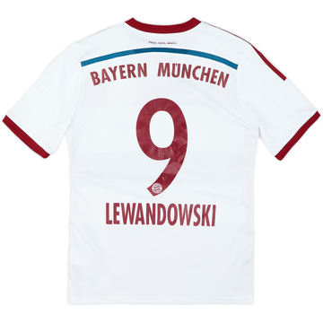 2014-15 Bayern Munich Away Shirt Lewandowski #9 - 7/10 - (XL.Boys)