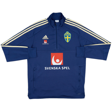2017-18 Sweden Player Issue adidas 1/4 Zip Drill Top - 7/10 - (L)