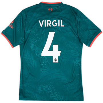2022-23 Liverpool Third Shirt Virgil #4 - 10/10 - (S)