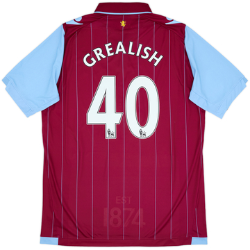 2014-15 Aston Villa Home Shirt Grealish #40 - 9/10 - (XXL)