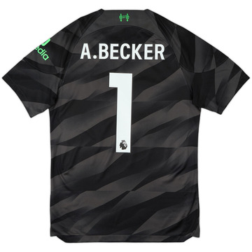 2023-24 Liverpool GK S/S Shirt A.Becker #1 - 8/10 - (S)