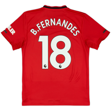 2019-20 Manchester United Home Shirt B.Fernandes #18 - 9/10 - (S)