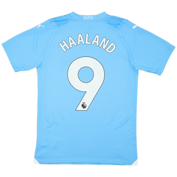 2023-24 Manchester City Home Shirt Haaland #9 - 10/10 - (S)