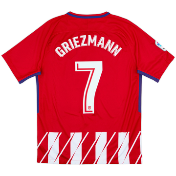 2017-18 Atletico Madrid Home Shirt Griezmann #7 - 9/10 - (M)