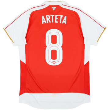 2015-16 Arsenal Home Shirt Arteta #8 - 8/10 - (M)