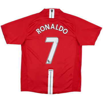 2007-09 Manchester United Home Shirt Ronaldo #7 - 5/10 - (M)
