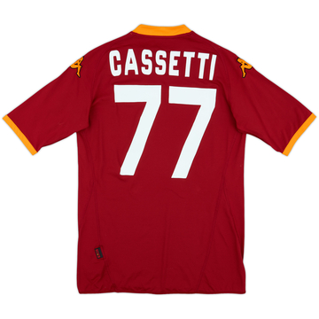2007-08 Roma Home Shirt Cassetti #77 - 6/10 - (L)