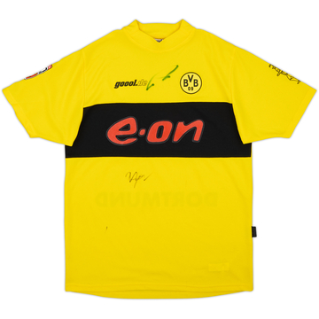 2002-03 Borussia Dortmund Signed Home Shirt - 8/10 - (S)