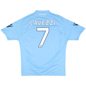2009-10 Napoli Home Shirt Lavezzi #7 - 6/10 - (XL)