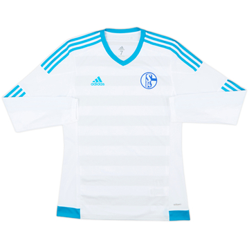 2016-17 Schalke Player Issue Away L/S Shirt - 9/10 - (M/L)