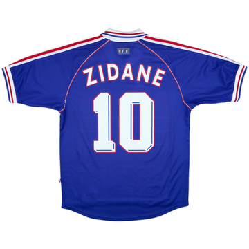 1998-00 France Home Shirt Zidane #10 - 8/10 - (M)