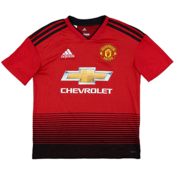 2018-19 Manchester United Home Shirt - 7/10 - (L.Boys)