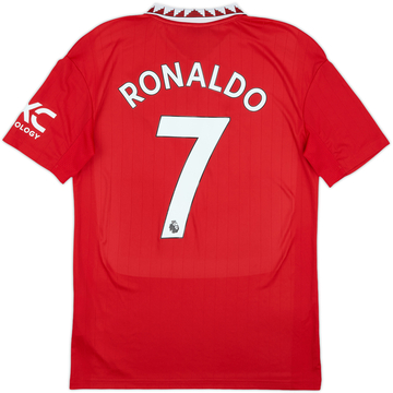 2022-23 Manchester United Home Shirt Ronaldo #7 - 8/10 - (XL.Boys)