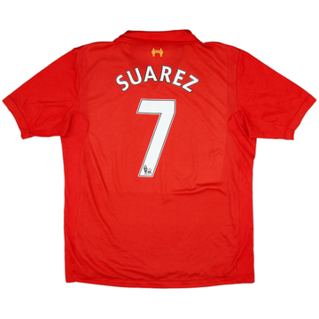 2012-13 Liverpool Home Shirt Suarez #7 - 7/10 - (XL)