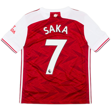 2020-21 Arsenal Home Shirt Saka #7 - 8/10 - (L.Boys)