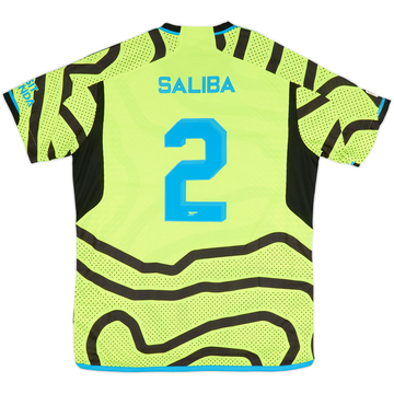 2023-24 Arsenal Authentic Away Shirt Saliba #2