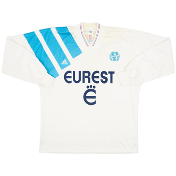 1993-94 Olympique Marseille Home L/S Shirt - 9/10 - (XL)