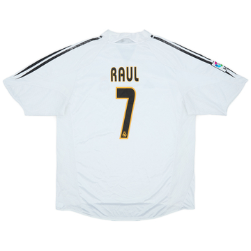 2004-05 Real Madrid Home Shirt Raul #7 - 5/10 - (XL)