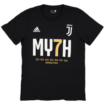 2017-18 Juventus adidas 'MY7H' Graphic Tee - 9/10 - (M)