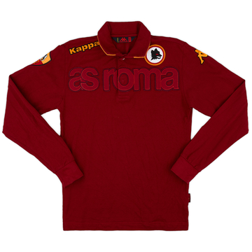 2007-08 Roma Kappa Polo L/S Shirt - 8/10 - (S)