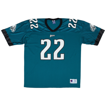 1997-00 Philadelphia Eagles Staley #22 Champion Home Jersey - 7/10 - (XXL)