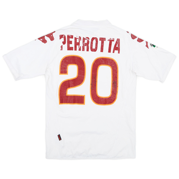 2007-08 Roma Signed Away Shirt Perrotta #20 - 4/10 - (L)