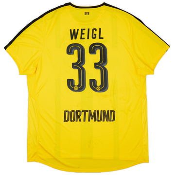 2016-17 Borussia Dortmund Home Shirt Weigl #33 - 6/10 - (3XL)