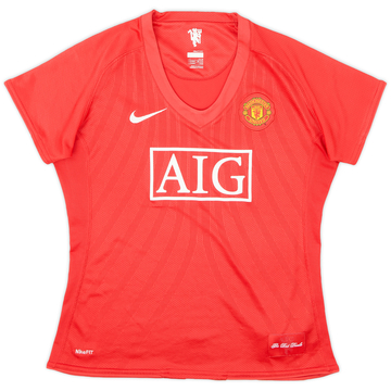 2007-09 Manchester United Home Shirt - 8/10 - (L.Boys)