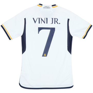 2023-24 Real Madrid Home Shirt Vini Jr #7 - 8/10 - (S)