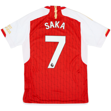 2023-24 Arsenal Home Shirt Saka #7 - 9/10 - (M)
