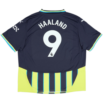2024-25 Manchester City Away Shirt Haaland #9 - 10/10 - (XXL)
