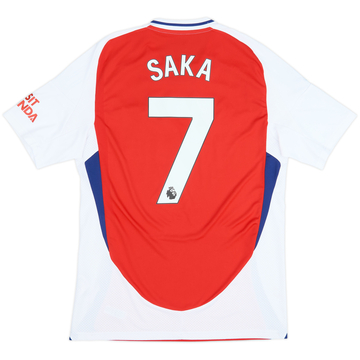 2024-25 Arsenal Home Shirt Saka #7 - 10/10 - (M)