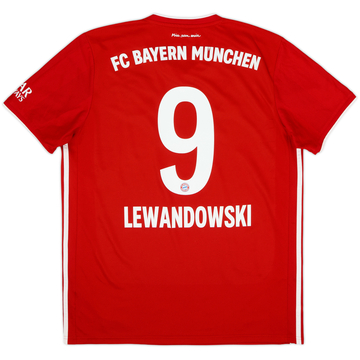 2020-21 Bayern Munich Home Shirt Lewandowski #9 - 8/10 - (L)