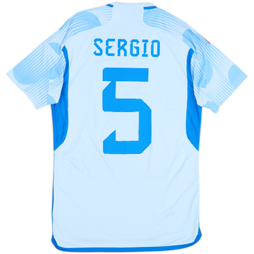 Camiseta de visitante de España 2022-23 Sergio #5 - 8/10 - (S)