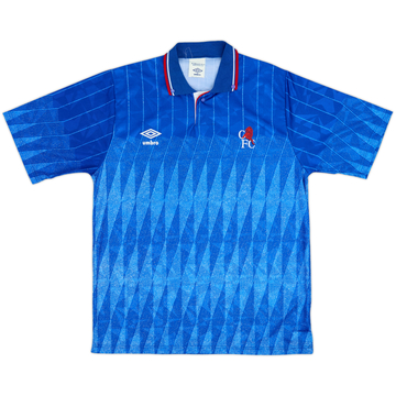 1989-91 Chelsea Home Shirt - 8/10 - (M)