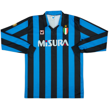 1989-90 Inter Milan Home L/S Shirt - 8/10 - (XL)