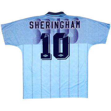 1991-94 Tottenham Third Shirt Sheringham #10 - 9/10 - (XL)