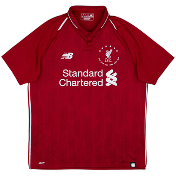 2018-19 Liverpool '6 Times' Home Shirt - 7/10 - (M)