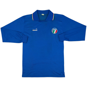 1986-91 Italy Home L/S Shirt - 7/10 - (L)