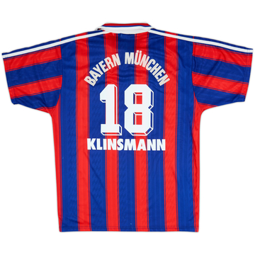 1995-97 Bayern Munich Home Shirt Klinsmann #18 - 6/10 - (M)