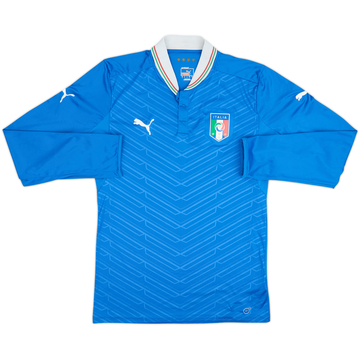 2012-13 Italy Home L/S Shirt - 6/10 - (L)